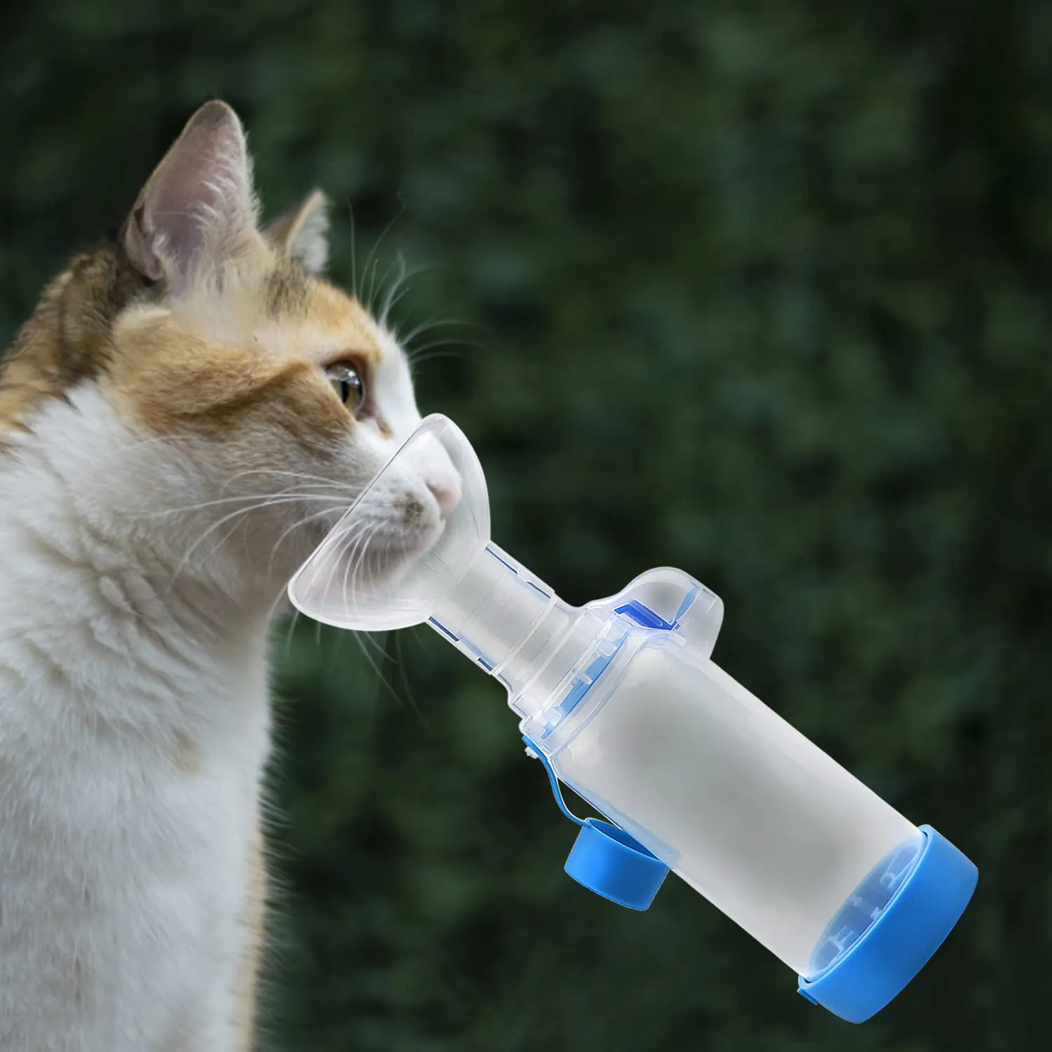 Camera per animali domestici Distanziatore inalatore per gatto o cane Distanziatore portatile con esclusivo indicatore di respirazione (maschera per gatti) - immagine 7