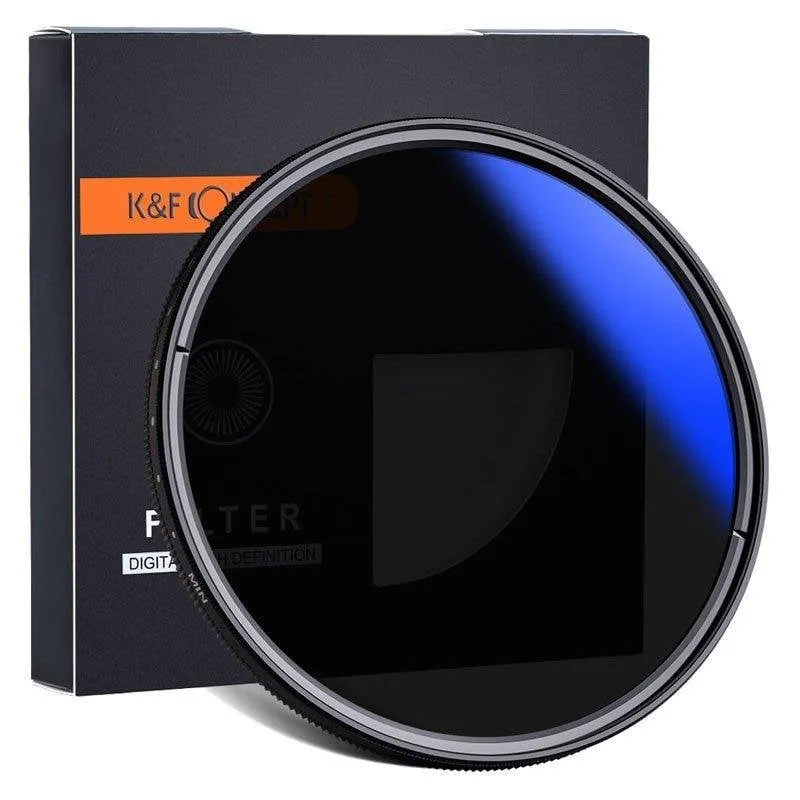 Filtro ND Variabile K&F CONCEPT Nano C Series ND2-400 55mm Blu Multi-Coated - immagine 1