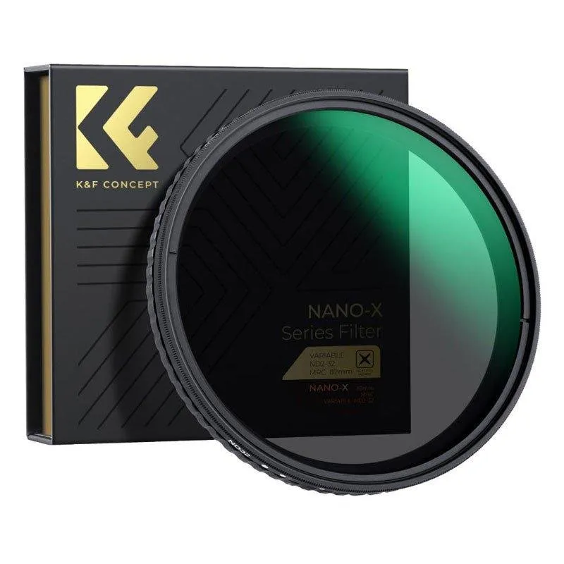 Filtro fotografico K&F CONCEPT Nano X ND2-ND32 37mm variabile ultrafine - immagine 1
