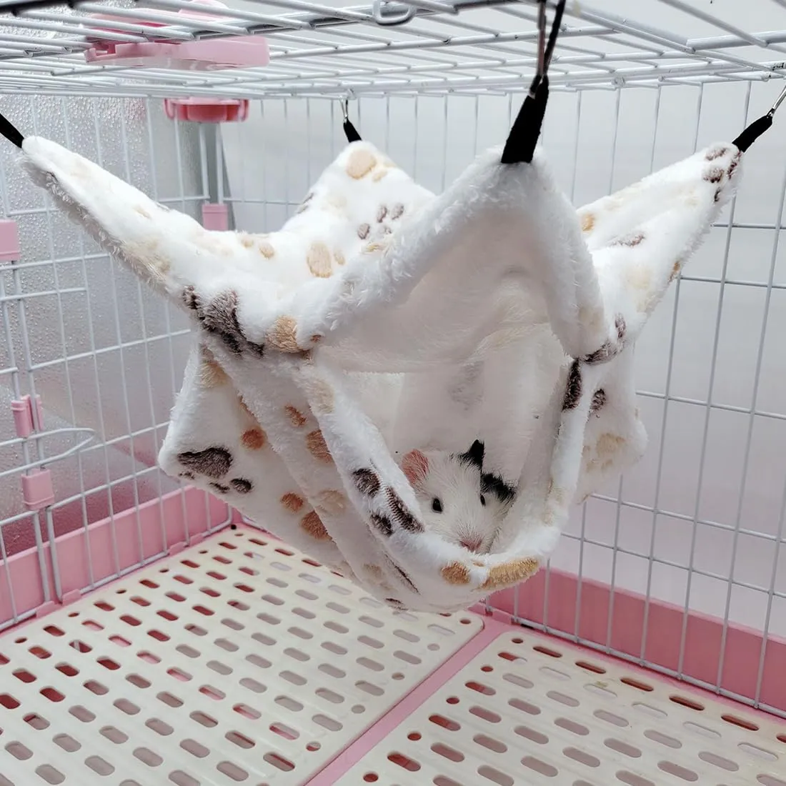 WeddHuis 1 Pezzo Cuscino Penna per Criceti Gerbils Piccoli Animali Domestici Morbido Caldo Piuma Animali da Compagnia Accessori Gabbia Cuscino Penna per Piccoli Animali per Dormire Hamster (Stella) - immagine 5