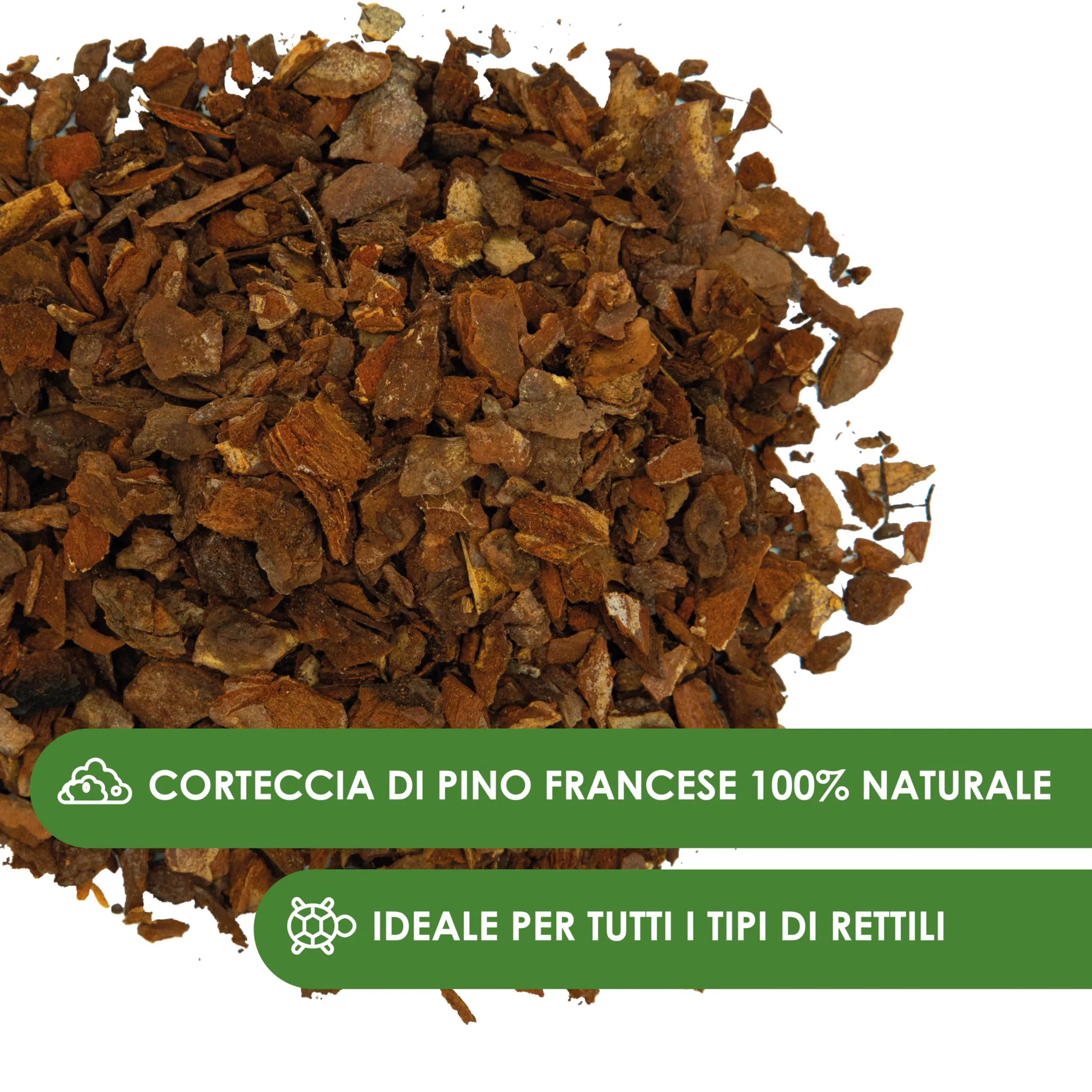 AGRI-CULTURA® | Substrato in Corteccia di Pino Bark per Rettili【20 L】 | Corteccia di Pino Francese 100% Naturale | Ideale per Terrari di Tartarughe di Terra, Serpenti, Rane, Insetti e Rettili. - immagine 2