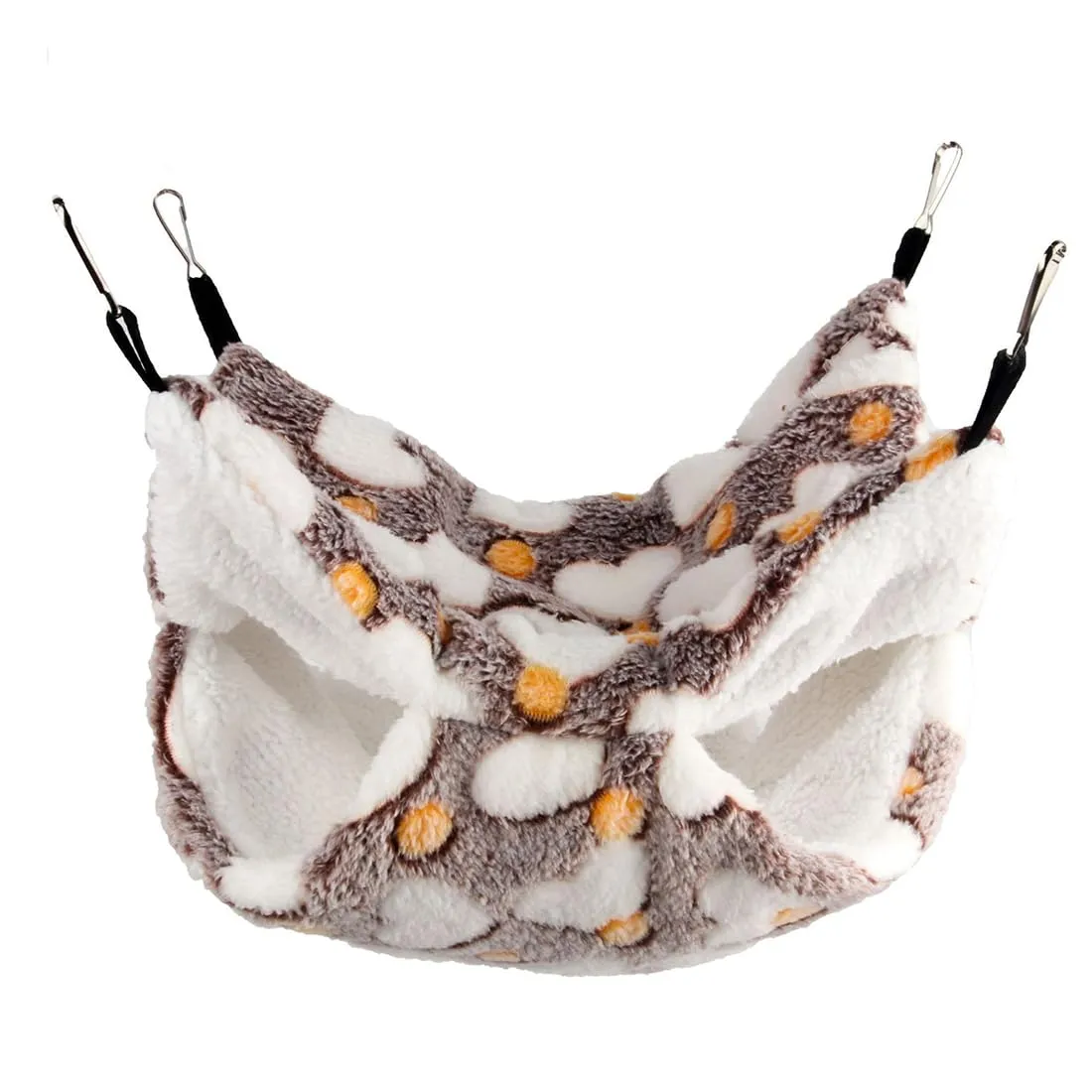WeddHuis 1 Pezzo Amaca per Porcellini d'India per Ratti Furetti Piccoli Animali Morbido Caldo Pile Accessori per Gabbia Letto Sospeso per Dormire Criceti (Stella) - immagine 1