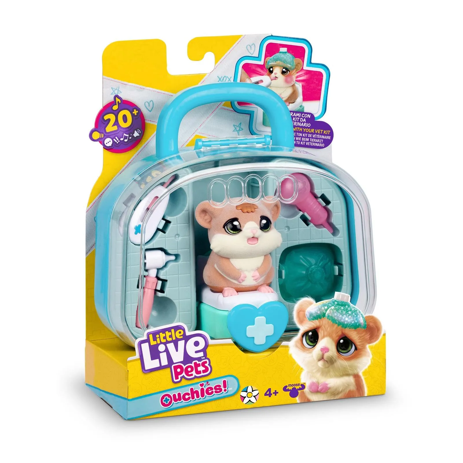 Rocco Giocattoli Little Live Pets Ouchies Kit del Veterinario - Coco il Criceto - immagine 1