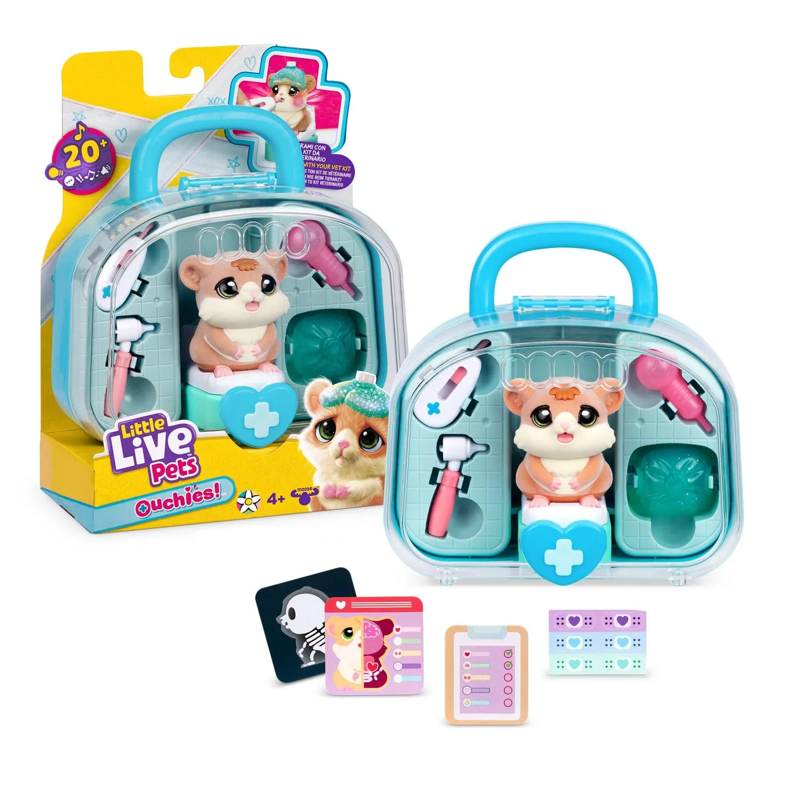Rocco Giocattoli Little Live Pets Ouchies Kit del Veterinario - Coco il Criceto - immagine 2