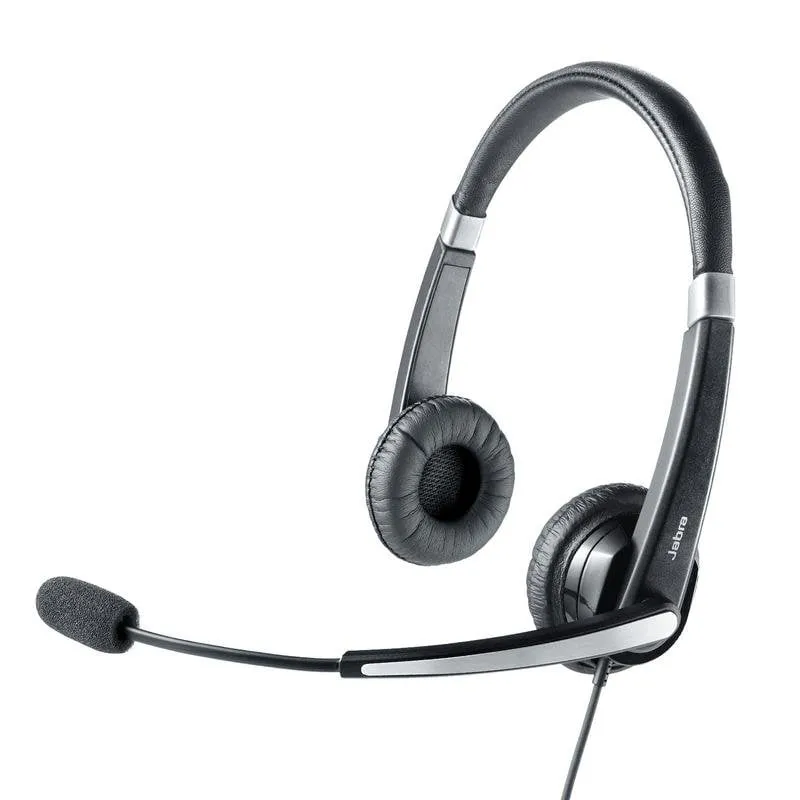 Auricolari Jabra UC Voice 550 Duo con cavo USB e Bluetooth per ufficio, cancellazione del rumore, microfono boom, neri - immagine 1