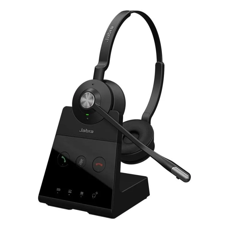 Auricolari Jabra Engage 65 SE Wireless DECT per Ufficio con Microfono a Cancellazione Rumore Neri - immagine 1
