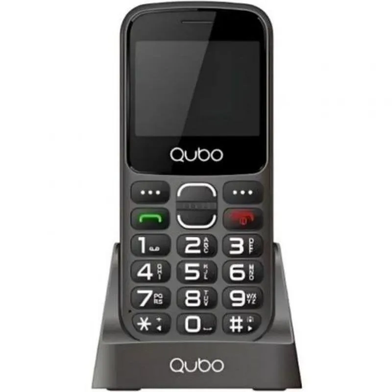 Qubo X-230BKC 4G Telefono Cellulare per Anziani Nero Dual SIM 2,31" - immagine 1