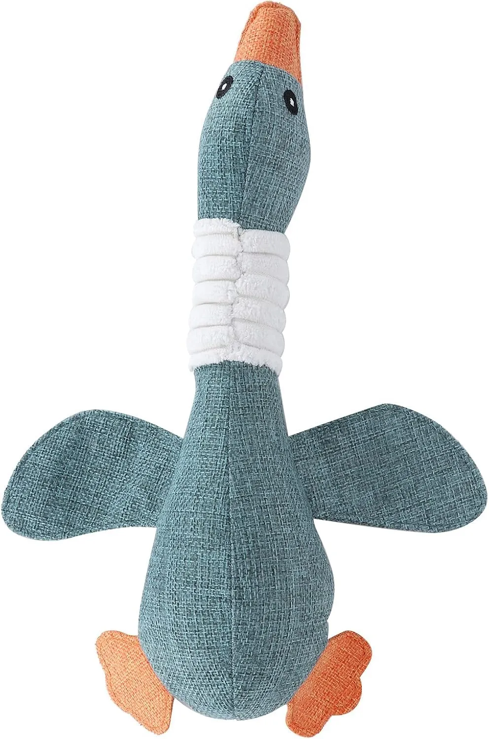 ZUMME Giocattolo da masticare Anatra. 28 * 32cm Peluche per cani, Peluche cigolante, Gioco interattivo per cani, Peluche interattiva da coccolare, per cani di taglia piccola, media e grande (Blu) - immagine 8