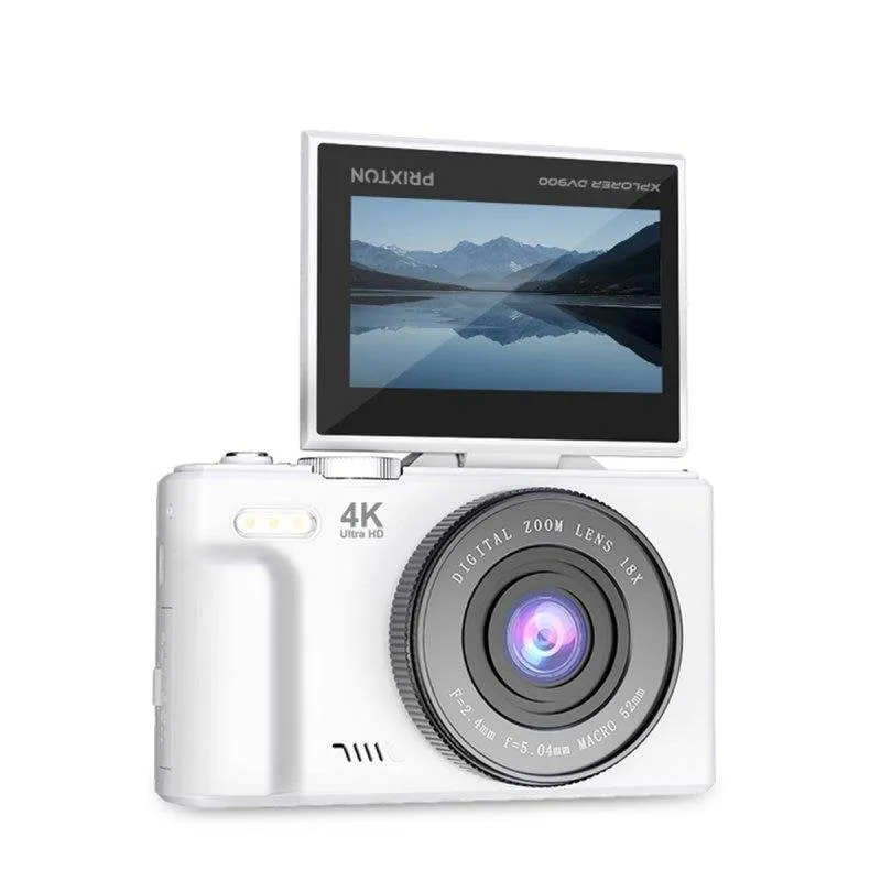 Prixton Xplorer DV900 Fotocamera Digitale 4K 64MP Schermo Flip WiFi Bianca - immagine 1