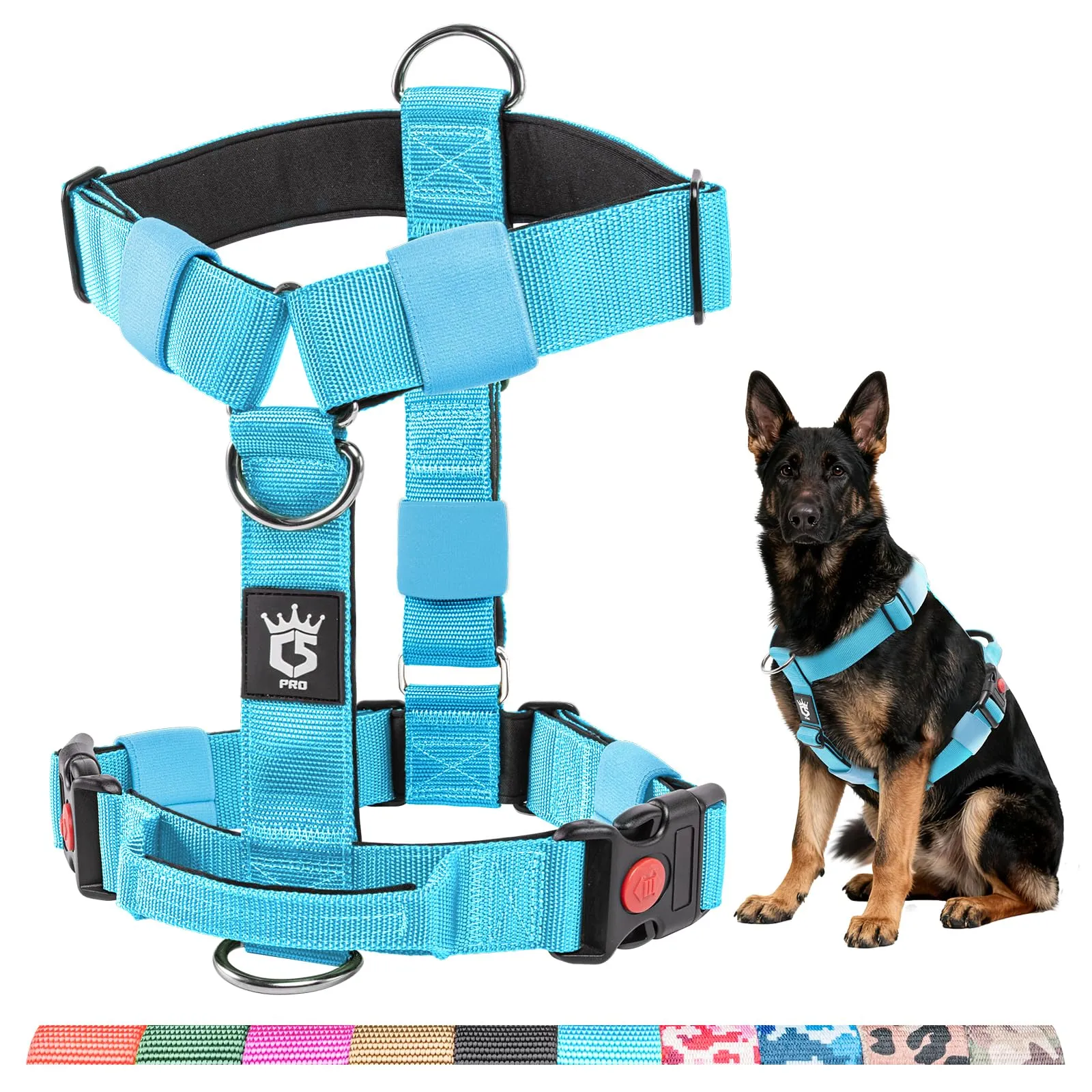 TSPRO Pettorina Cane Robusta No Pull con Maniglia per Cani Medi e Grandi - immagine 1