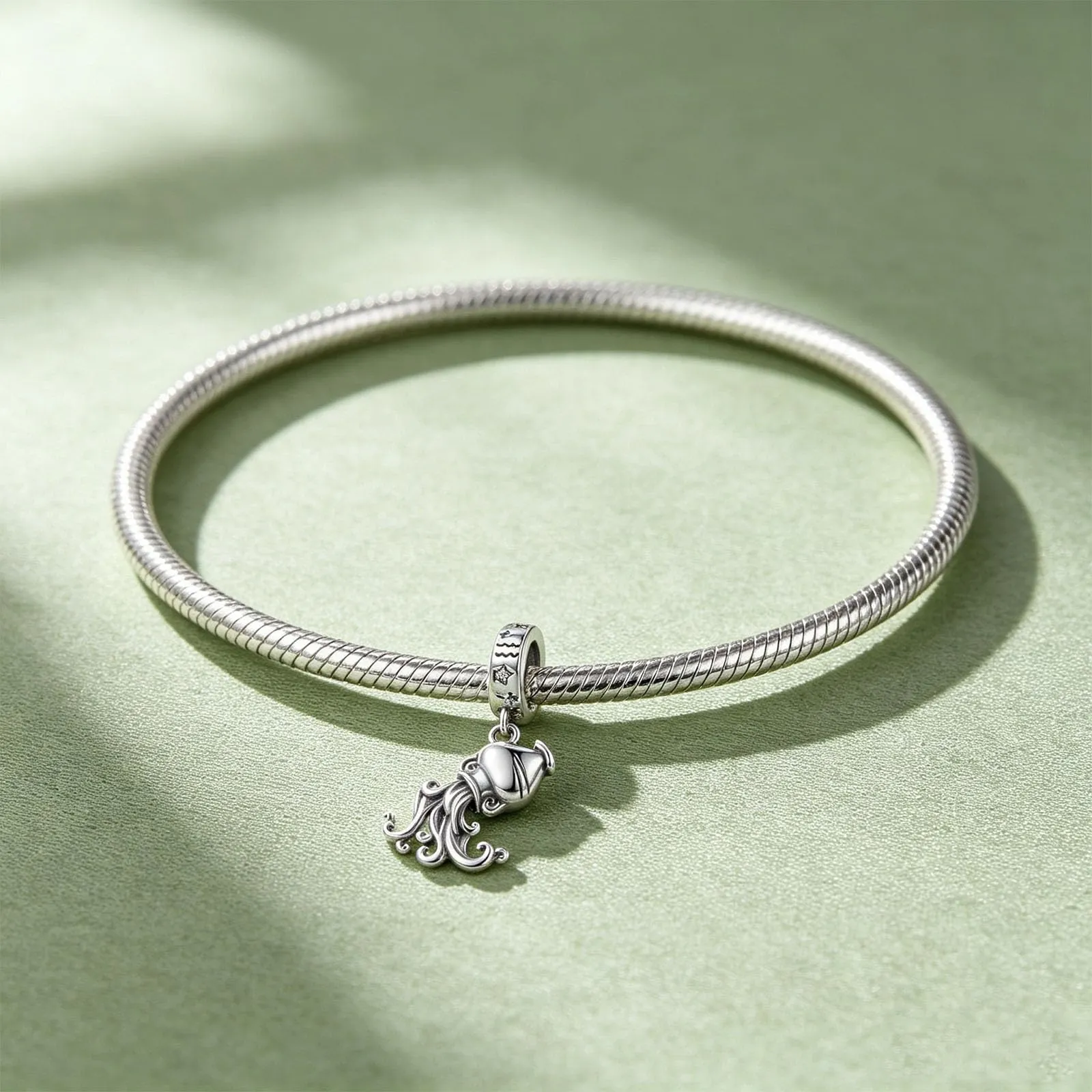 ROMANTICWORK Argento Sterling 925 koala/maialino/gatto/colibrari/bovino/manzo/leone/volpe/scimmia/teschio/tigre/panda rosso per braccialetti animali gioielli da donna, 13*8mm, Argento sterling - immagine 6