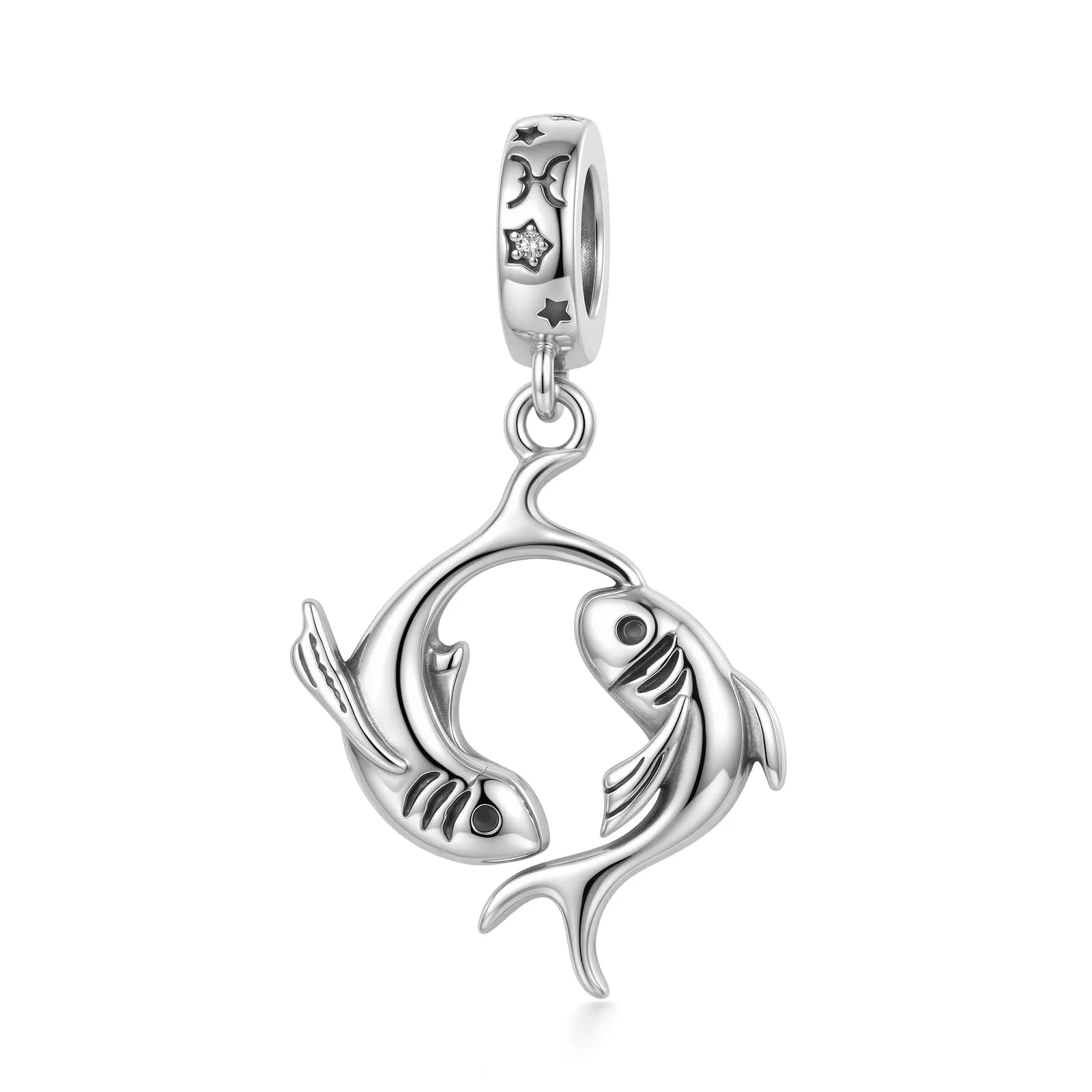 ROMANTICWORK Charm a forma di koala/maiale/mucca delle Highlands/scimmia/leone/volpe/colibrò/tigre/panda rosso in argento Sterling 925 per braccialetti. Gioielli a forma di animale - immagine 1