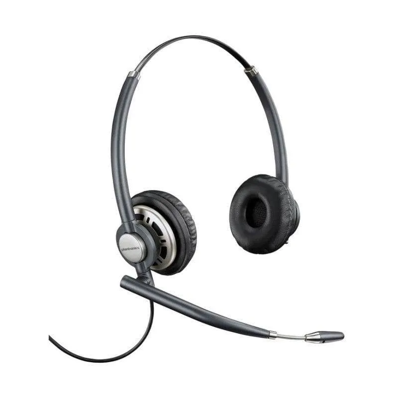 Auricolari Poly EncorePro 720 con cavo Quick Disconnect per ufficio, cancellazione del rumore, neri - immagine 1