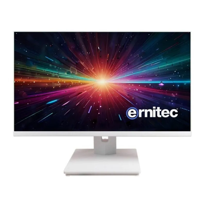 Monitor Ernitec 0070-24124-F-W 24" FullHD IPS 5ms Bianco - immagine 1