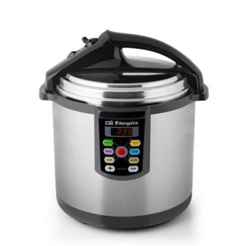 Pentola elettrica Orbegozo HPE 6075 6L 1000W timer digitale acciaio - immagine 1