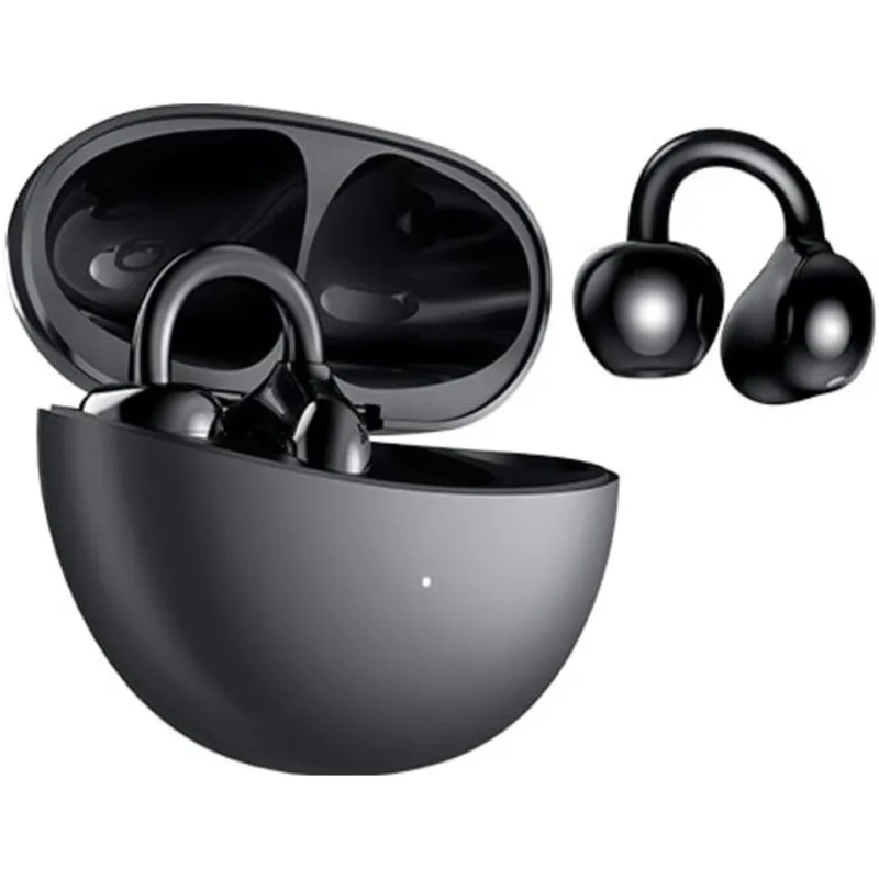 Auricolari Honor CLIP wireless Bluetooth con Cancellazione Attiva del Rumore, microfono, IP54, neri - immagine 1