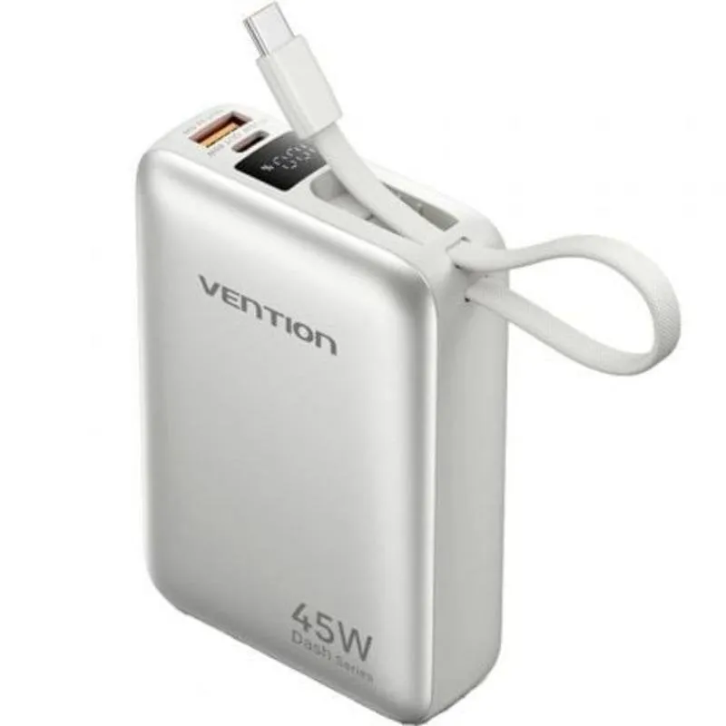 Powerbank Vention FHGN0 20000mAh 45W USB-C USB-A Beige - immagine 1