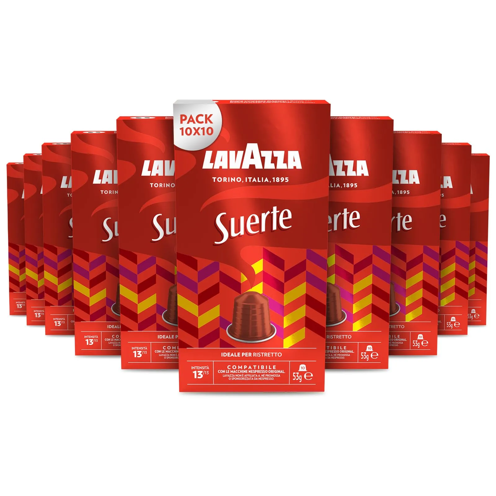 Lavazza, Suerte, 100 Capsule Compatibili Nespresso - immagine 1
