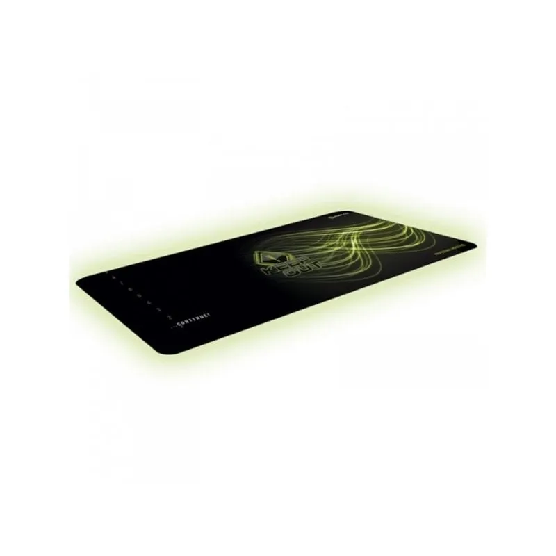Tappetino per mouse Keep Out R5 Gaming 880 mm x 330 mm cotone gomma nero verde - immagine 1