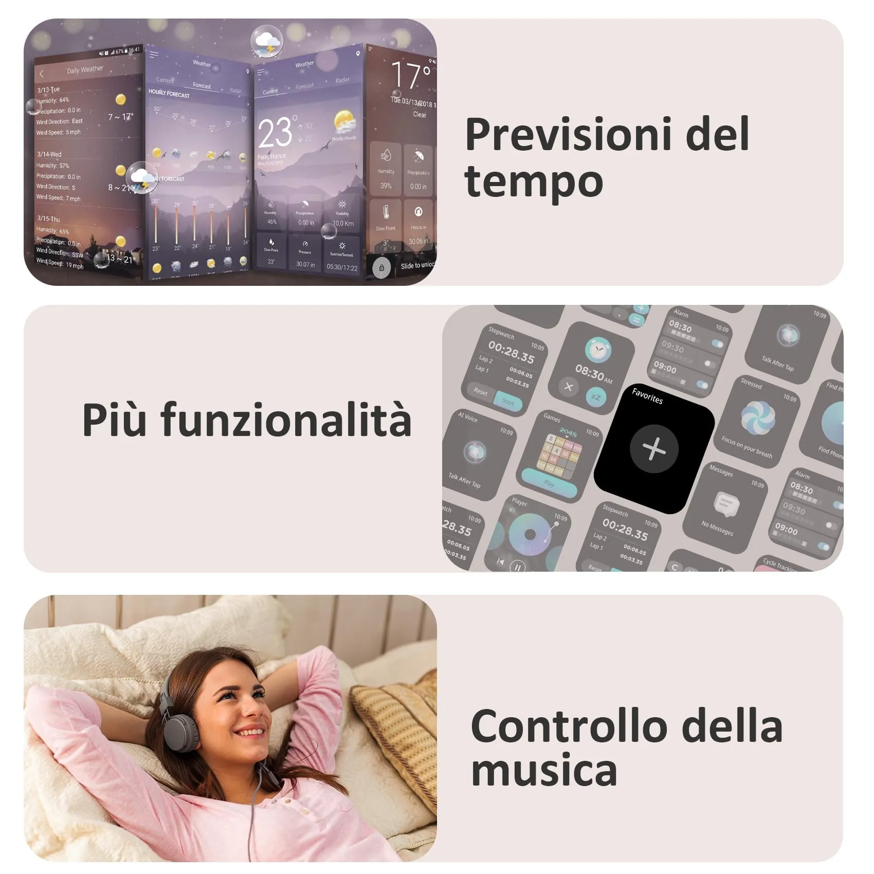 Blackview Smartwatch Uomo Donna, Effettua e Rispondi alle Chiamate,1,85'' Orologio Intelligente Fitness,Cardiofrequenzimetro, Monitoraggio del Sonno, Calcolatori per Android/iOS - immagine 6