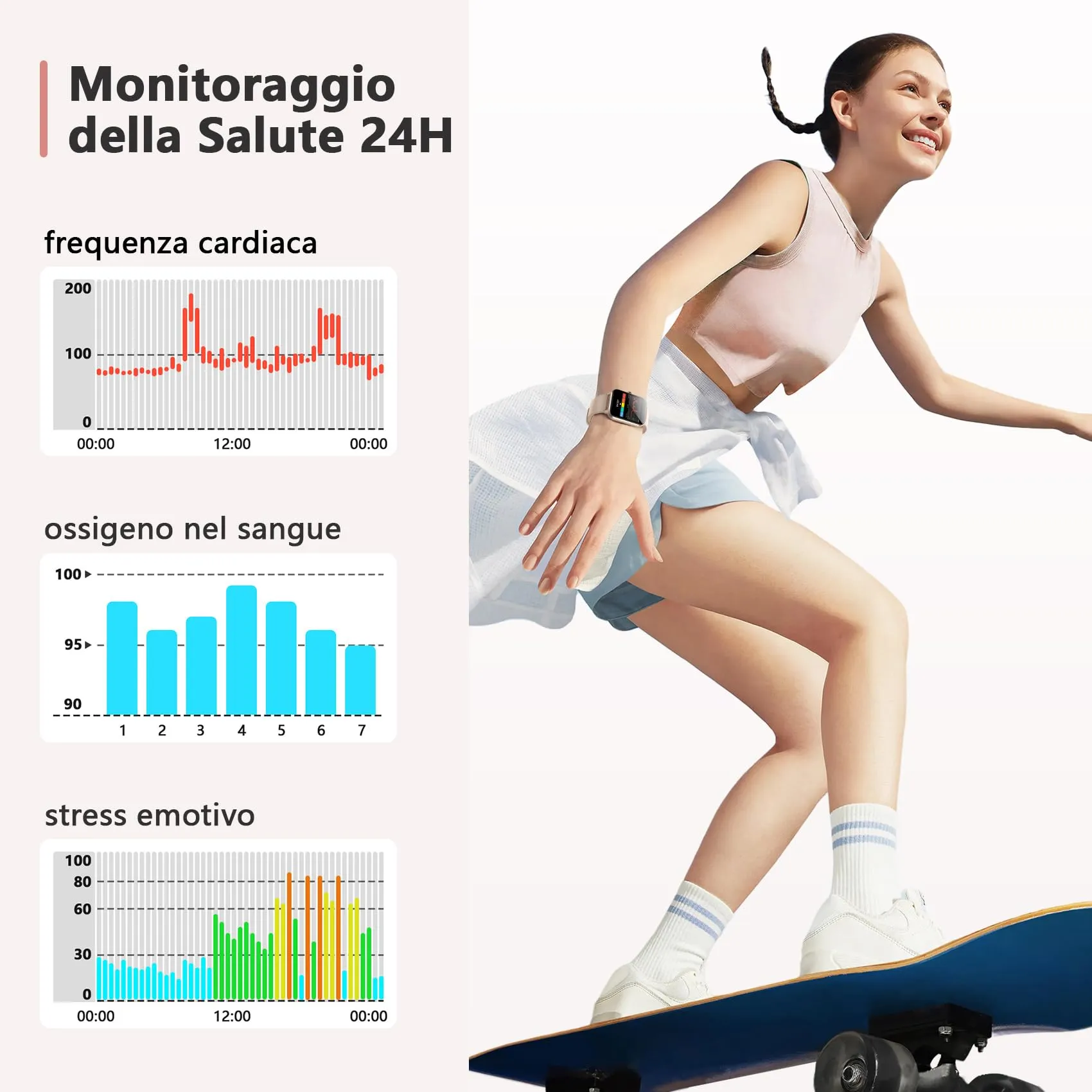 Blackview Smartwatch Uomo Donna, Effettua e Rispondi alle Chiamate,1,85'' Orologio Intelligente 100+ Modalità Sportive/Sonno/Cardiofrequenzimetro/SpO2 per Android IOS - immagine 3