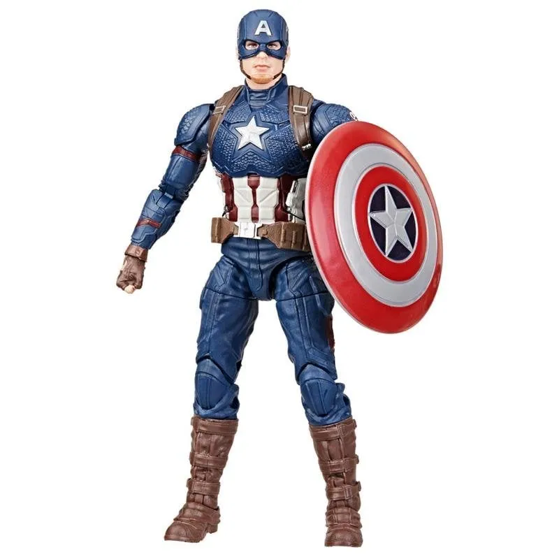 Figura Marvel Hasbro Legends Series Captain America articolata multicolore 20 punti - immagine 1