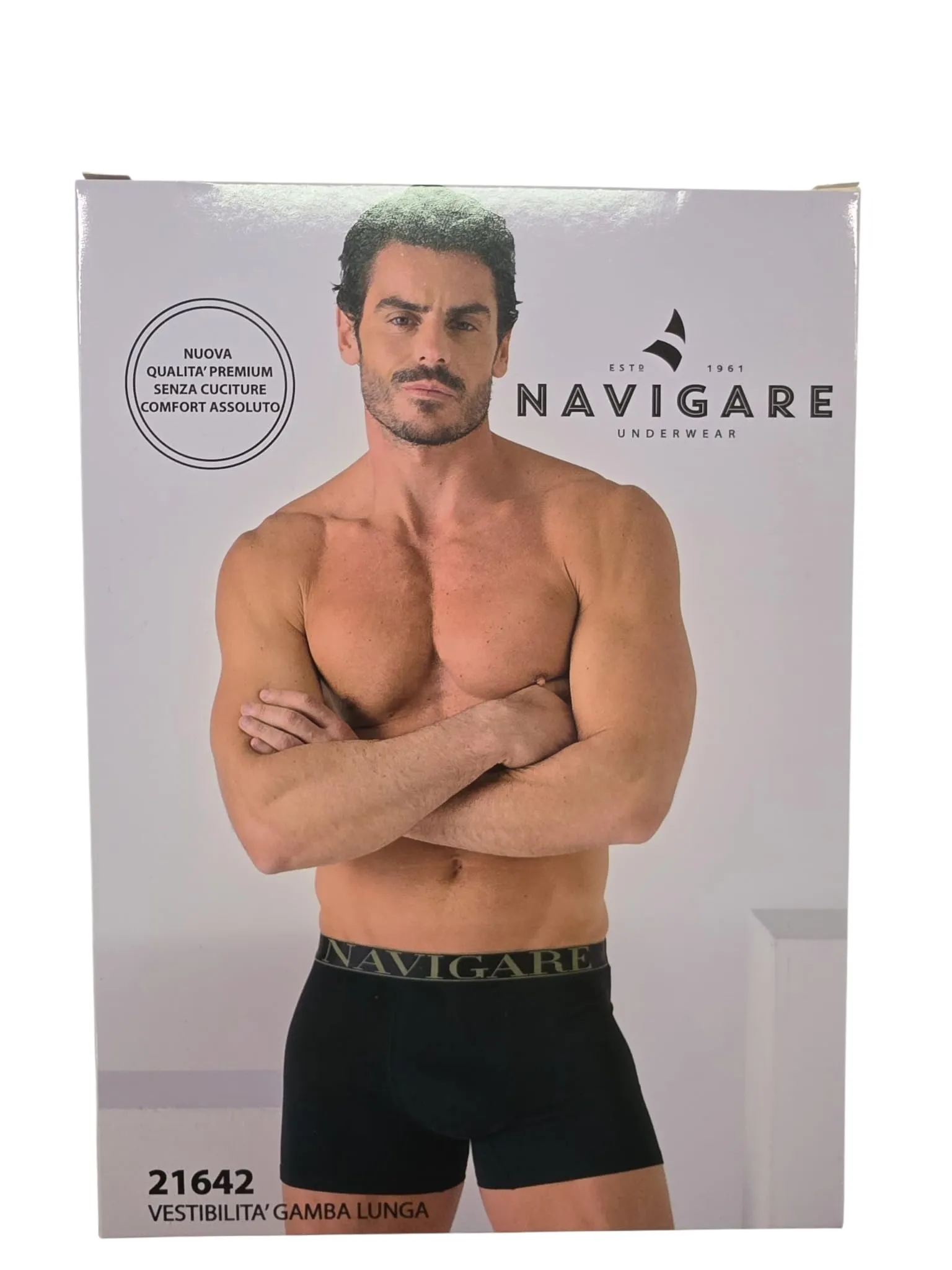 Navigare Boxer (Pacco da 6) Uomo (IT, Testo, S, Regular, Regular, Variante 4) - immagine 2