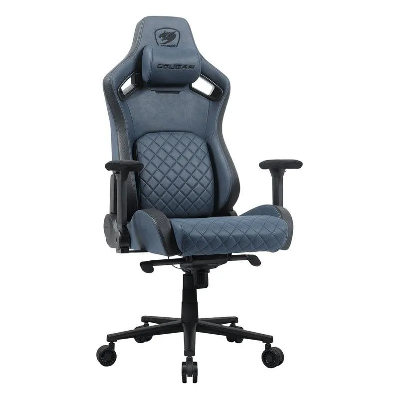 Sedia gaming Cougar DEFENSOR S universale Blu Nero 150 kg schienale e seduta imbottiti - immagine 1
