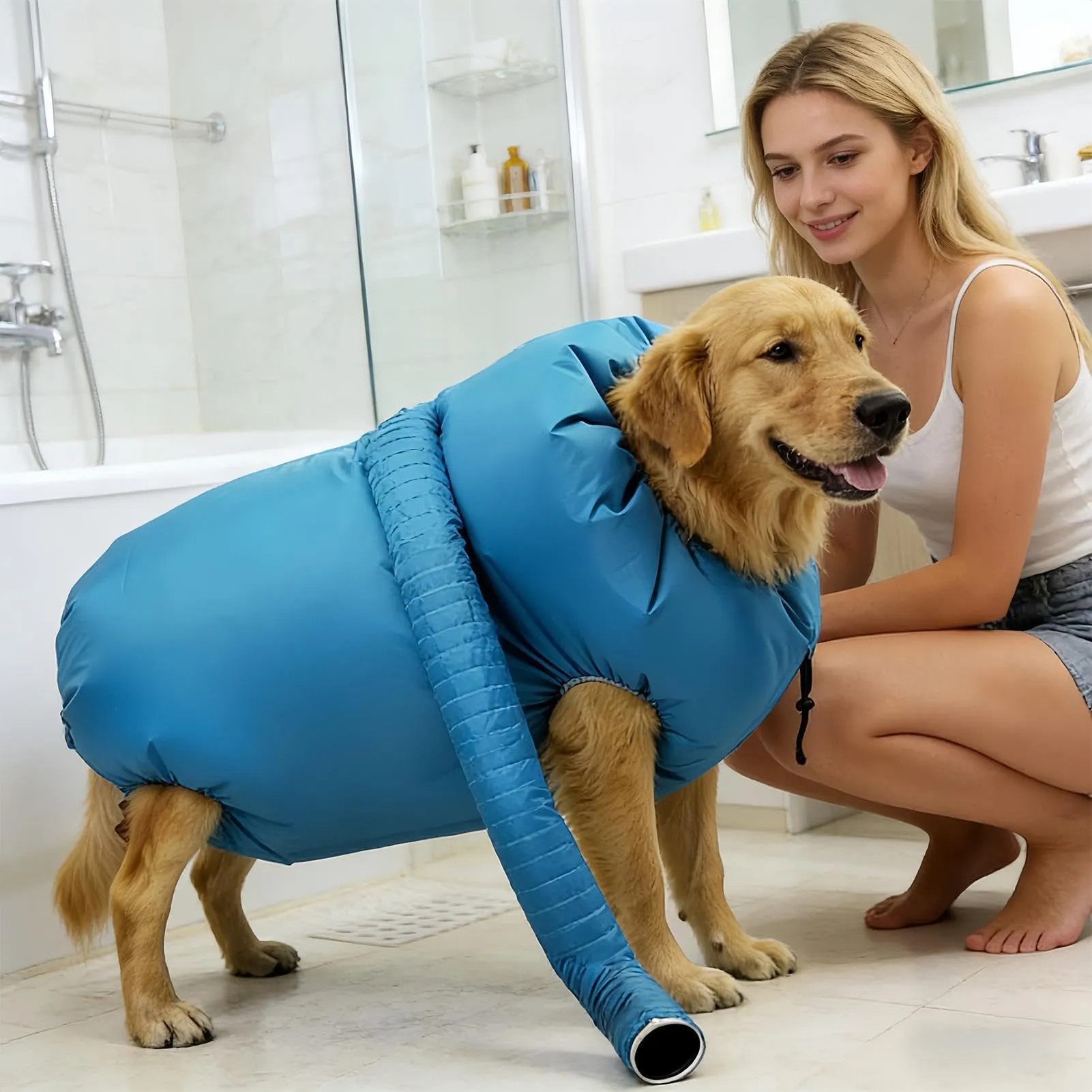 Asciugatore Per Cani,Borsa Asciugante Sacco Soffiante A Circolazione D'Aria - immagine 2