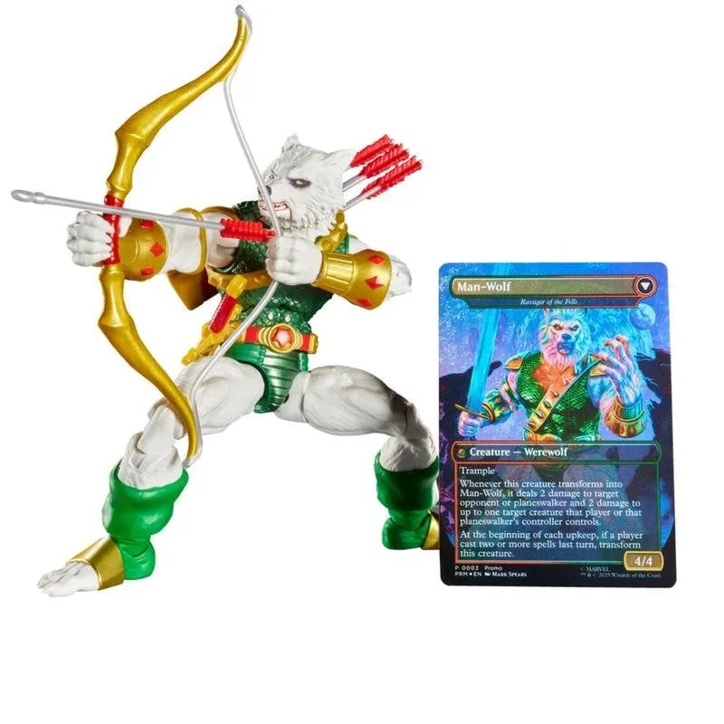 Figura giocattolo Hasbro Marvel Legends Series Man-Wolf Multicolore articolata - immagine 1