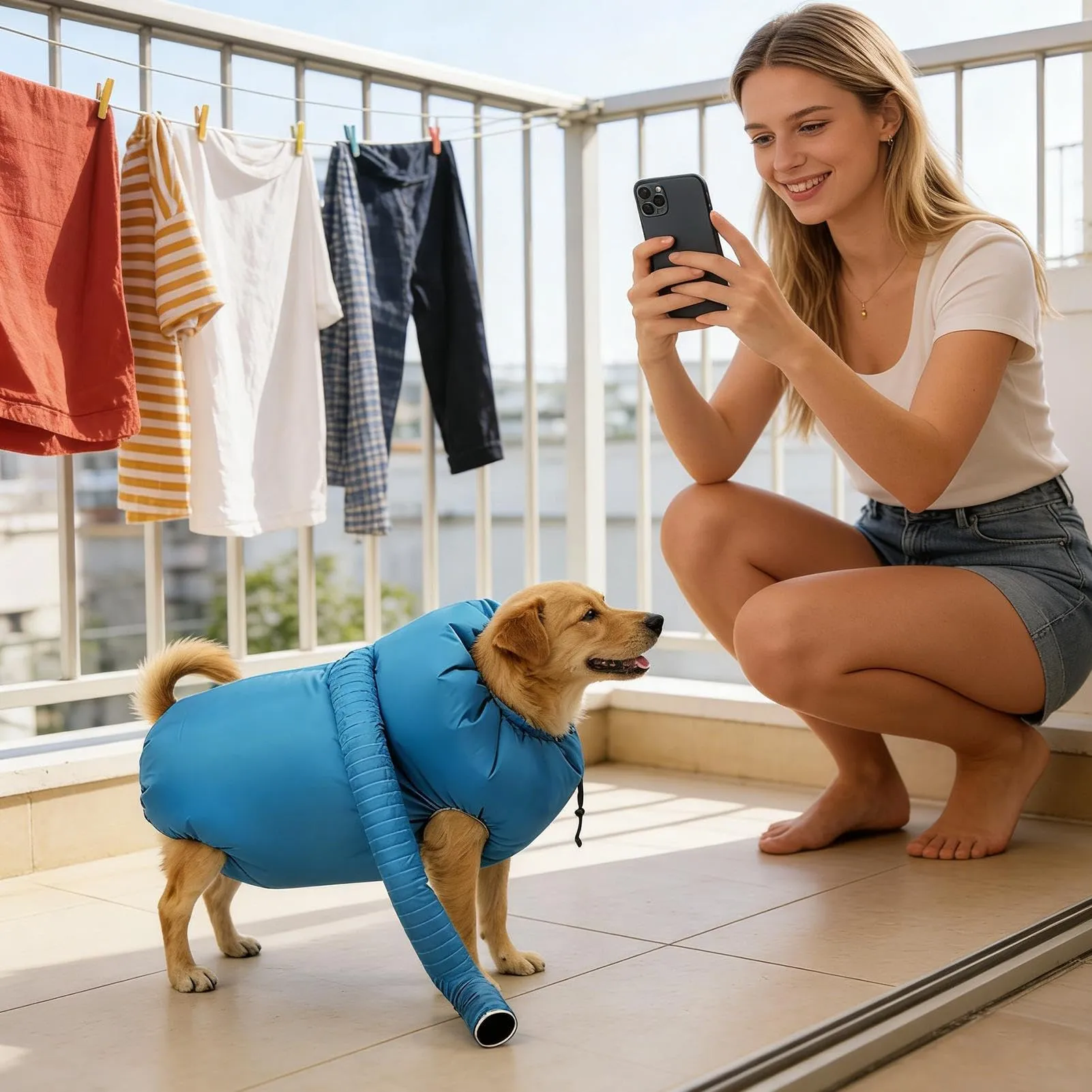 Asciugatore Per Cani,Borsa Asciugante Sacco Soffiante A Circolazione D'Aria - immagine 2