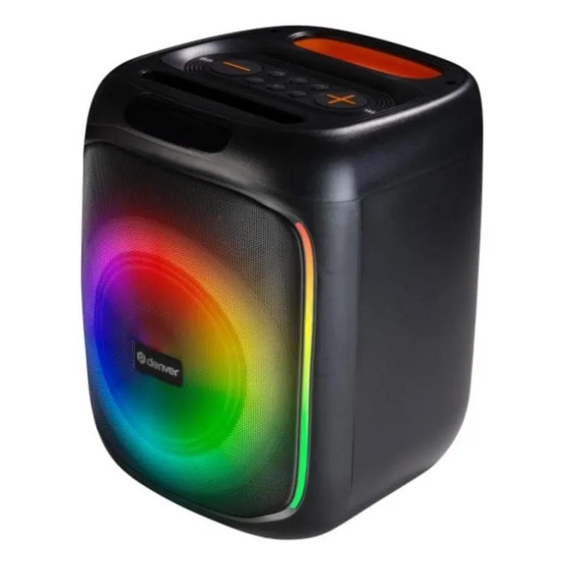 Altavoces Denver Party Wireless & Wired 20W con LED, batteria integrata - immagine 1