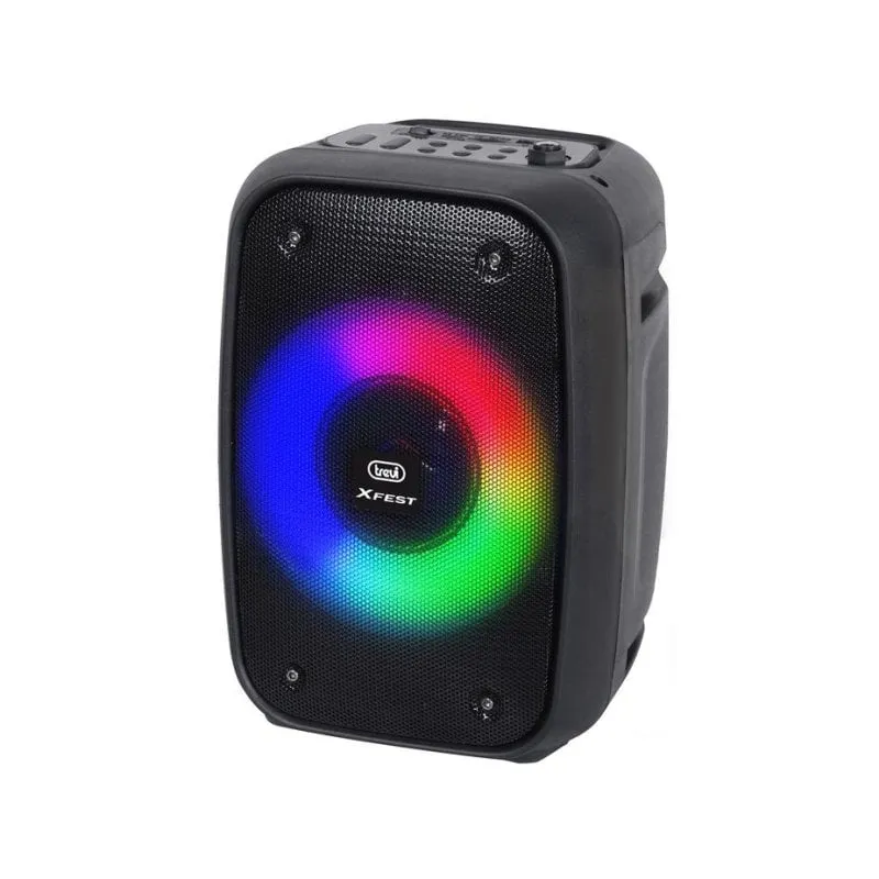 Altoparlanti Trevi Party Speaker Wireless e cablato 15W con microfono e lettore MP3 - immagine 1