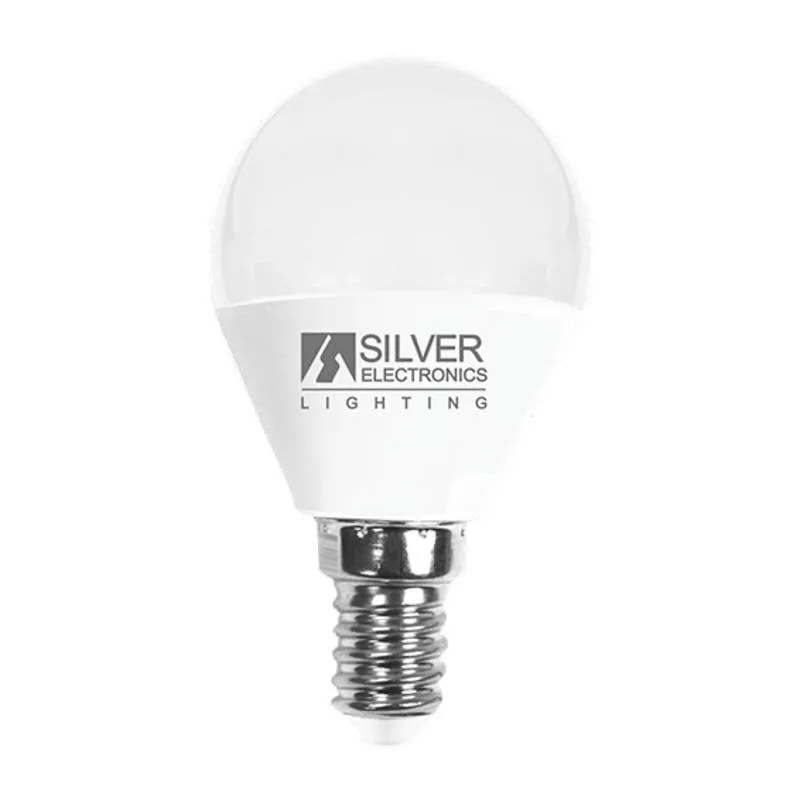 Lampadina LED Silver Electronics E14 7W 5000K 620lm Sferica Bianco - immagine 1