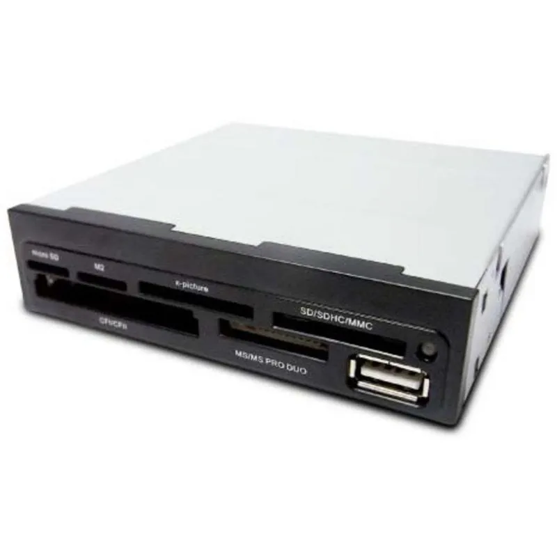 Lettore di schede CoolBox CR-400 V2 Interno 3.5" Nero USB 2.0 - immagine 1