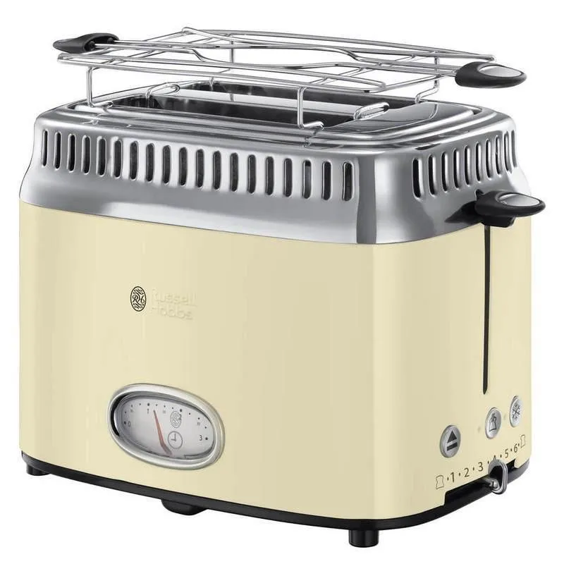 Tostapane vintage Russell Hobbs 21682-56 2 fessure 1300 W 6 livelli Sabbia - immagine 1