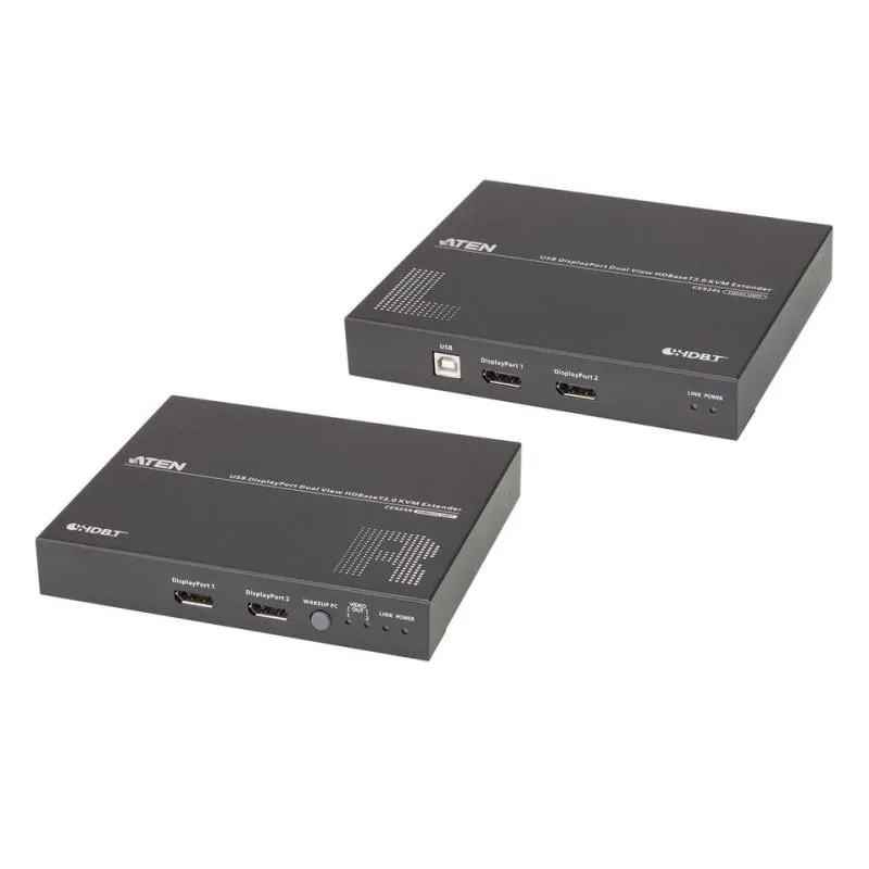 Extensore KVM Aten CE924 USB DisplayPort HDBaseT 2.0 4K 100 m doppio schermo - immagine 1