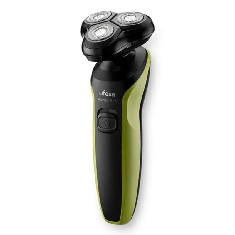Rasoio Elettrico Viso Ufesa Power Trim Senza Filo 50min 3 Testine Flessibili Lavabile - immagine 1