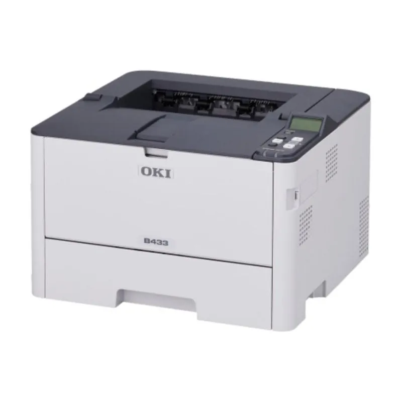 Stampante LED Ethernet Oki B433dn Bianco Grigio Duplex Stampa Veloce - immagine 1