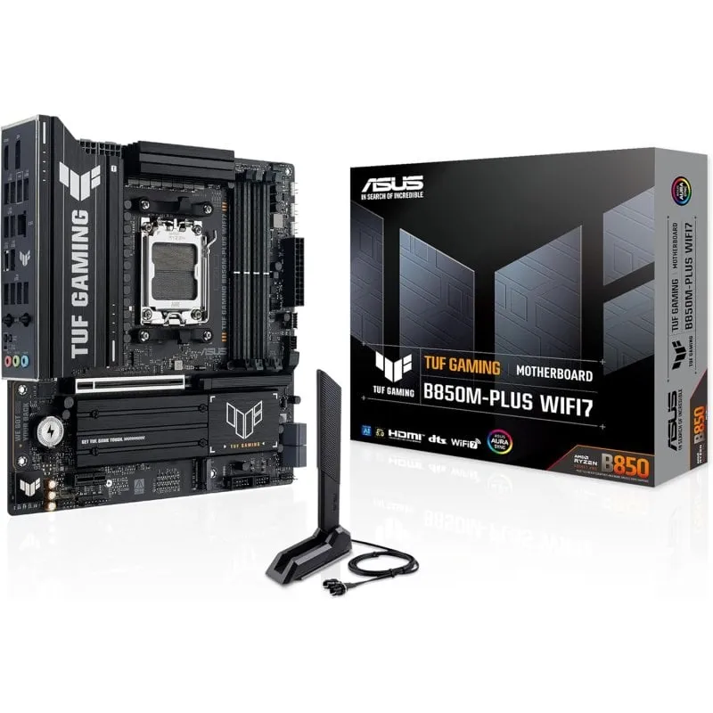 Schede Madri ASUS TUF GAMING B850M-PLUS AMD B850 Socket AM5 DDR5 Micro ATX WiFi 7 RAID - immagine 1
