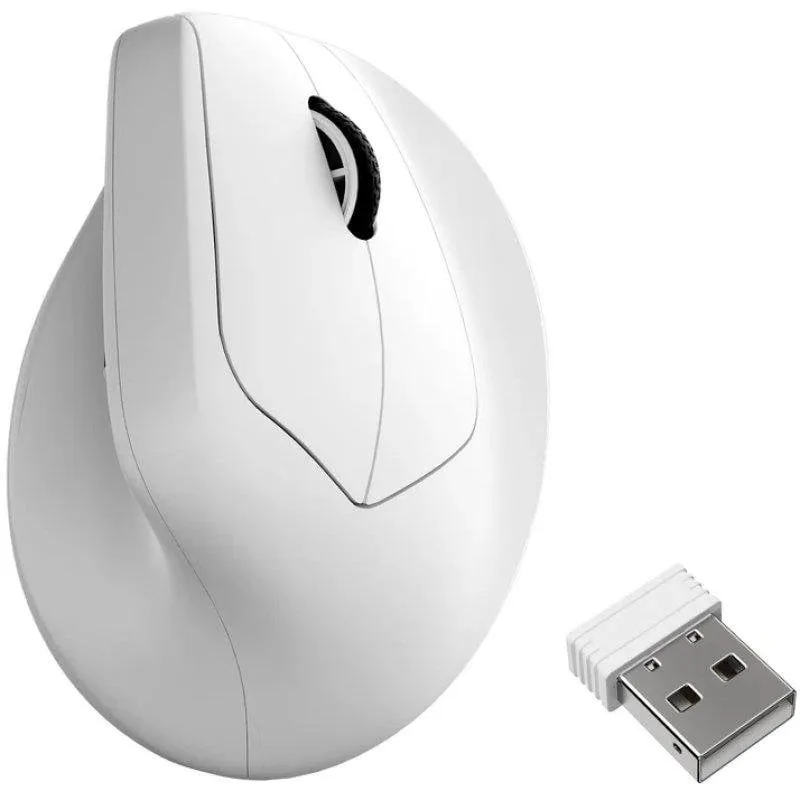 Mouse Keychron M5 Wireless Ergonomico 30000 DPI Bianco 8K Polling Rate - immagine 1