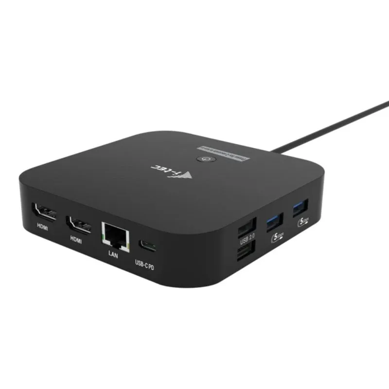 Docking station I-Tec USB-C Dual HDMI Power Delivery 100W 10 Gbit/s Nero - immagine 1