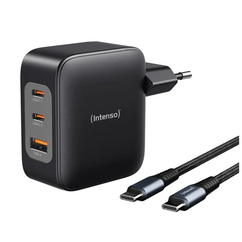 Fonte di Alimentazione Intenso W100ACC+C520C 100 W GaN Ricarica Rapida 3 Dispositivi - immagine 1