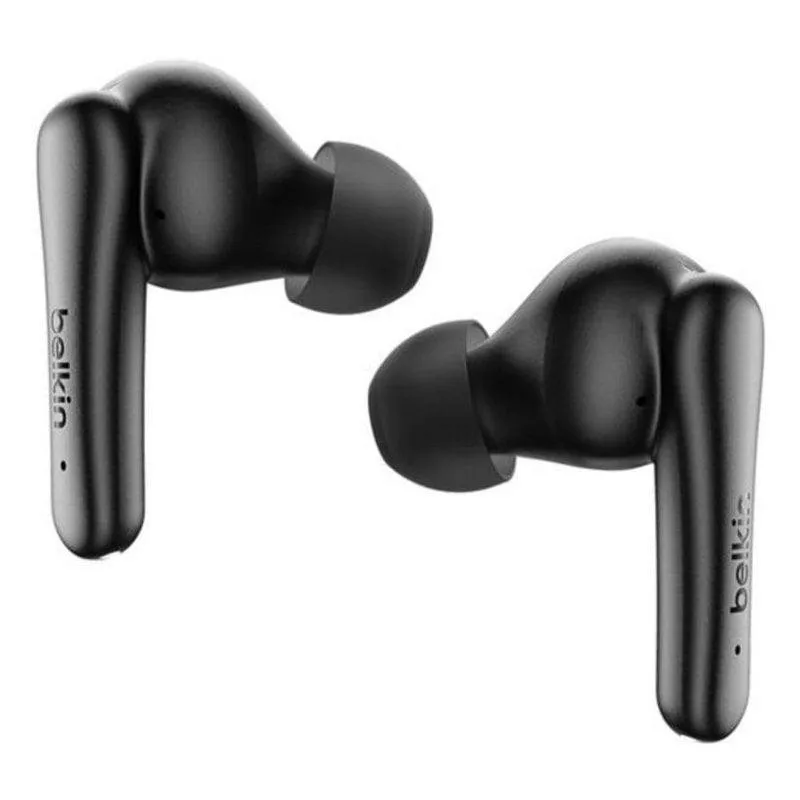 Auricolari Belkin SoundForm Rhythm wireless e cablati Bluetooth con Cancellazione Rumore, microfono e IPX5 neri - immagine 1