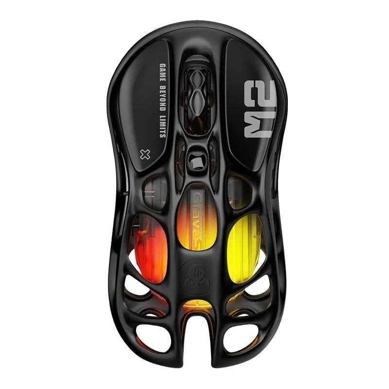 Ratón GravaStar Mercury M2 Pro Wireless 26000 DPI Gunmetal Gray RGB - immagine 1