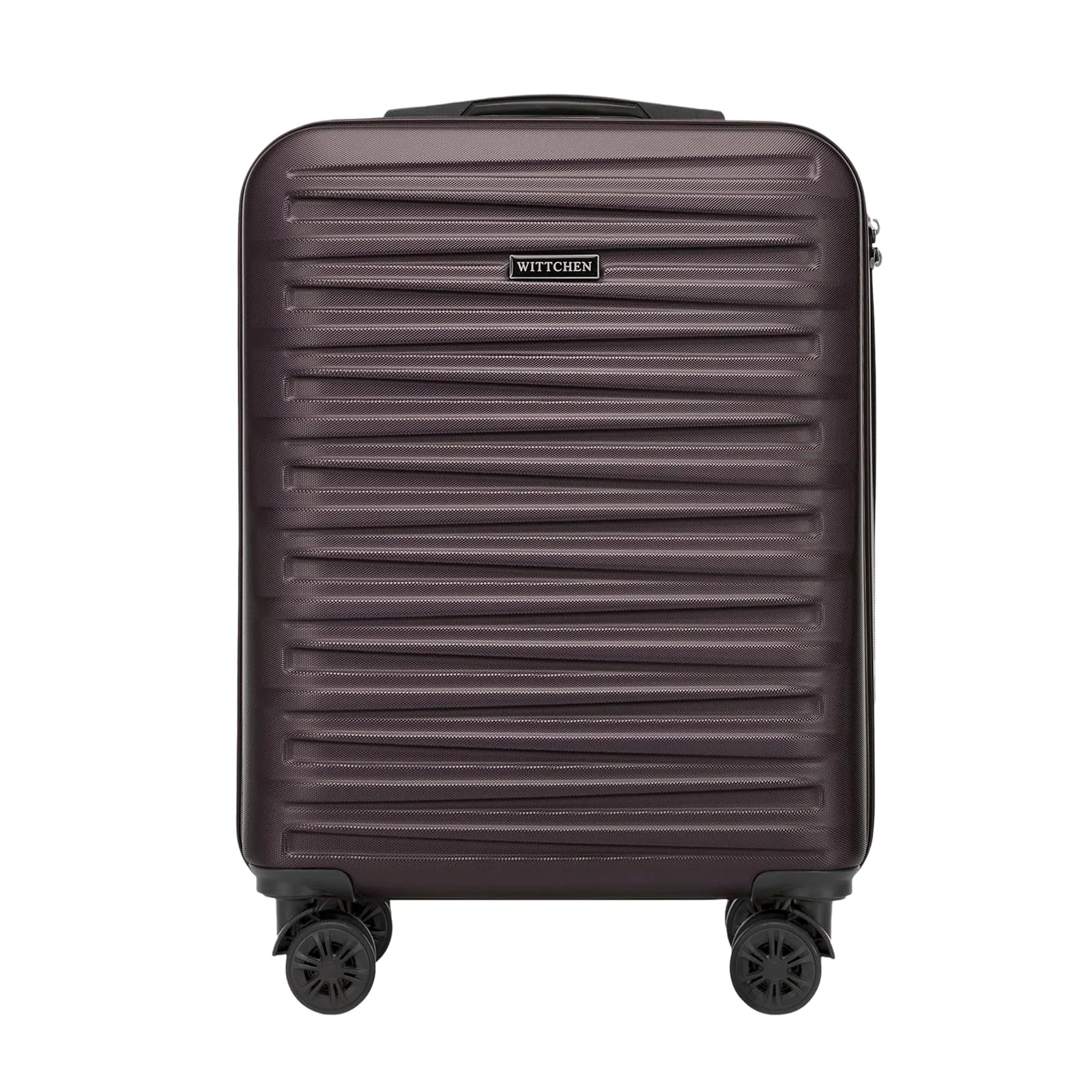 WITTCHEN Skyspeed Line Valigia da Cabina Piccola Valigia da Cabina Valigia rigida ABS Valigia da Viaggio Valigia Rotante Trolley Chiusura a Combinazione Maniglia Telescopica 4 Marrone scuro - immagine 1
