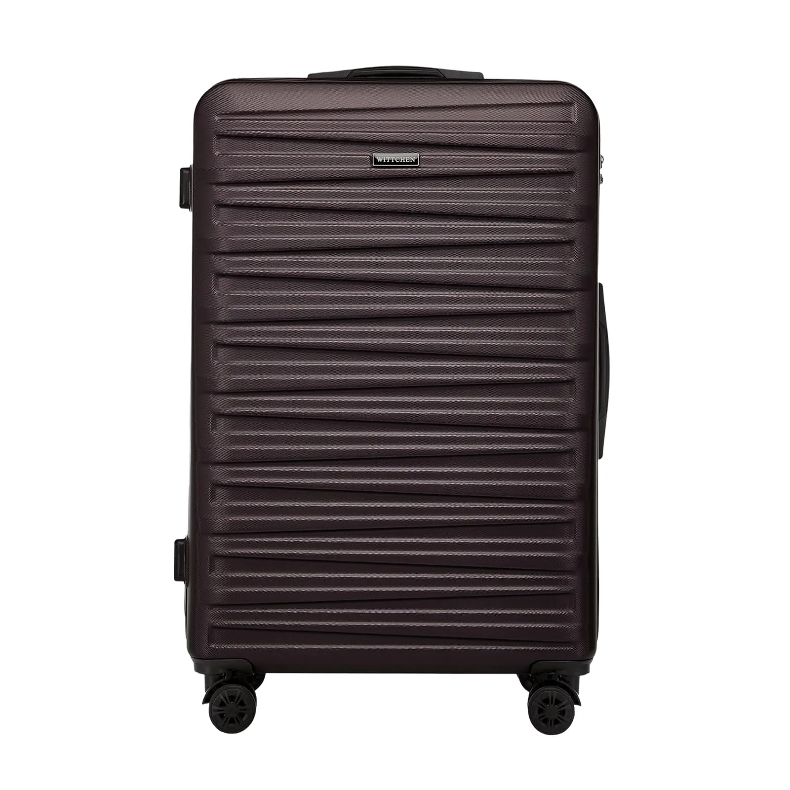 WITTCHEN Skyspeed Line Valigia grande Valigia rigida ABS Valigia grande Rolling Trolley Check-In Valigia da viaggio Serratura a combinazione Manico telescopico 4 Ruote Marrone scuro - immagine 1