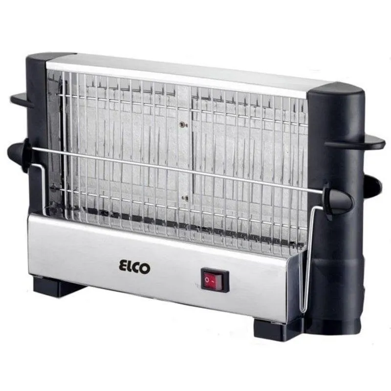 Tostapane Elco PT-1082 4 Fette Nero Acciaio Inox 750 W - immagine 1