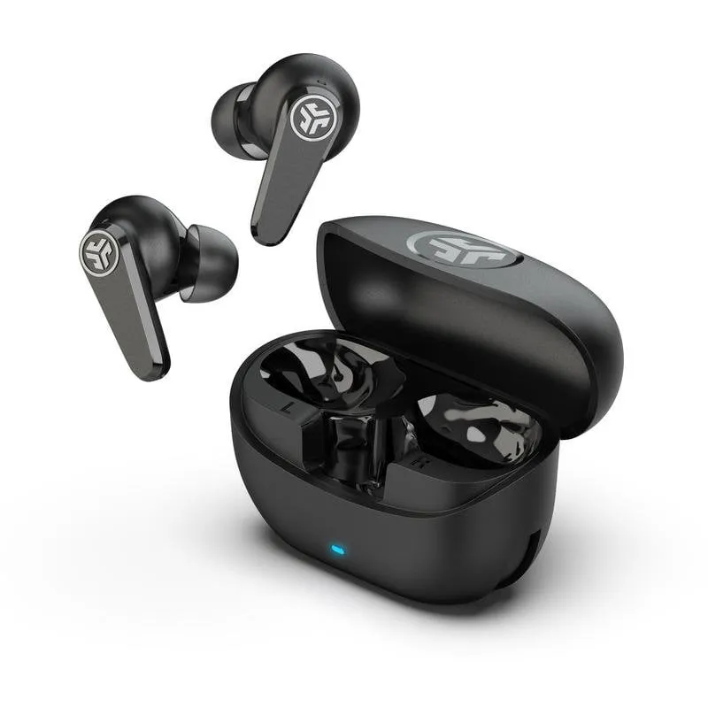 Auricolari JLab Go Pods ANC True Wireless Bluetooth con Cancellazione Rumore, microfono, IP55, neri - immagine 1