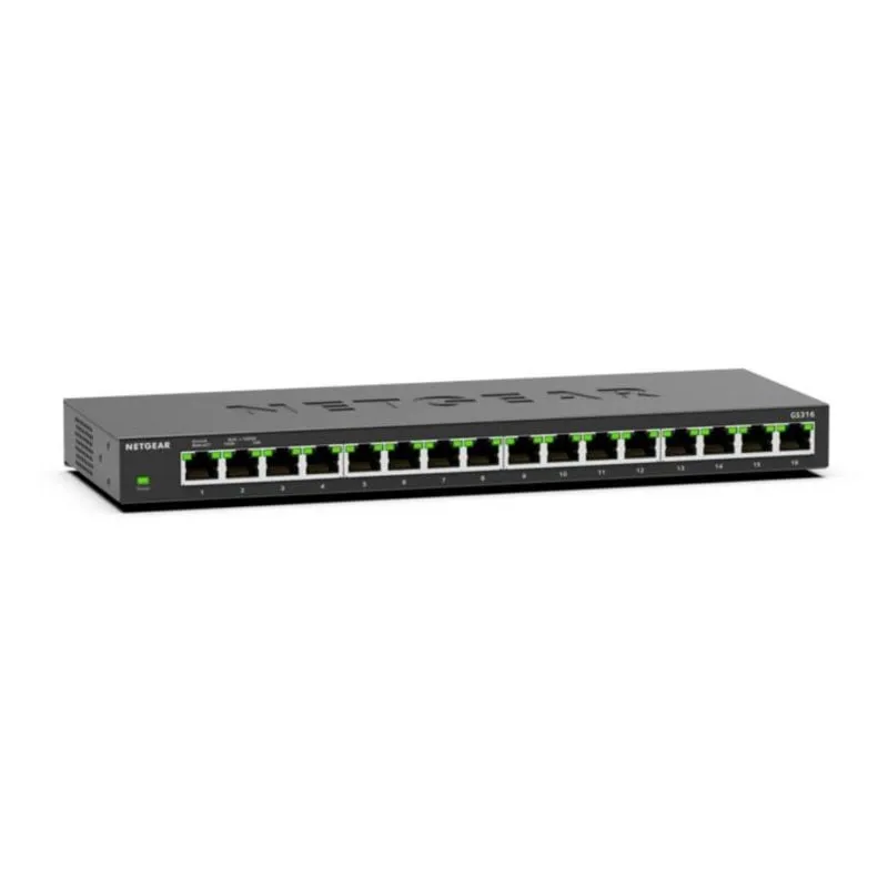 Switch Netgear GS316 16 Porte Gigabit L2 Non Gestito Montaggio a Parete - immagine 1